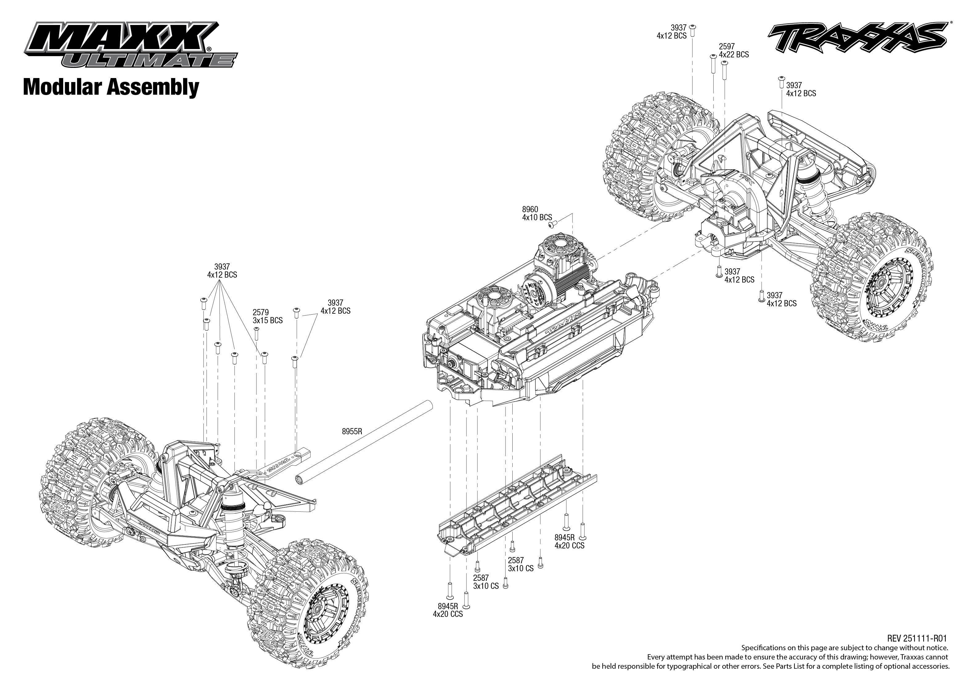 Maxx Ultimate (89087-4) Modular Assembly Exploded View